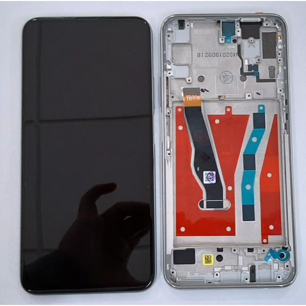 Pantalla LCD para Huawei Honor 9X HLK-AL00 HLK-TL00 mas tactil negro mas marco plata calidad premium