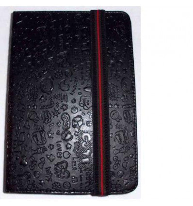 Funda Tablet Univ. 6" diseño Negro Velcro Restraint System