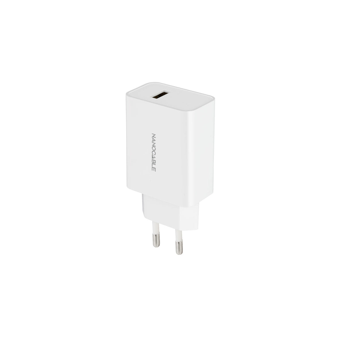 Cargador de Pared Nanocable 10.10.2003/ 1xUSB/ 10W/ Blanco