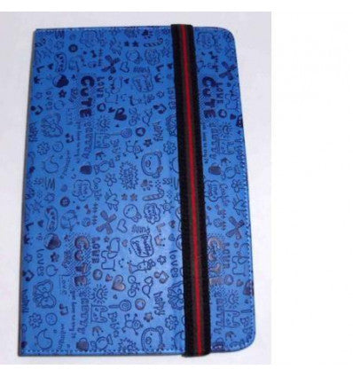 Funda Tablet Univ. 6" diseño azul marino Velcro Restraint Sy