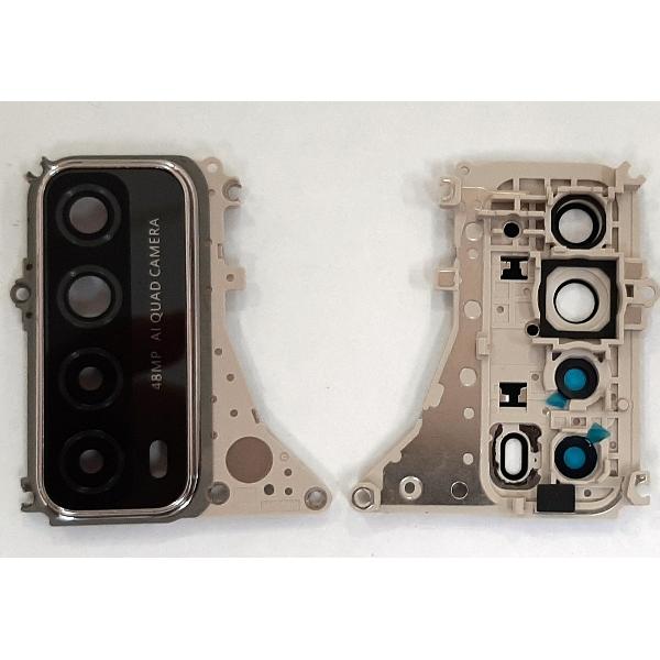 Cubierta camara dorada para Huawei P Smart 2021 calidad premium
