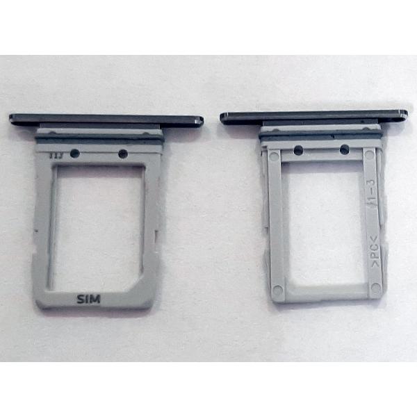 Soporte o bandeja single sim negra para Samsung Galaxy Fold 5G F900F F907F calidad premium