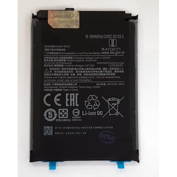 Bateria BN53 5020mah para Xiaomi Redmi 9 Pro Redmi 9 Pro Max calidad premium