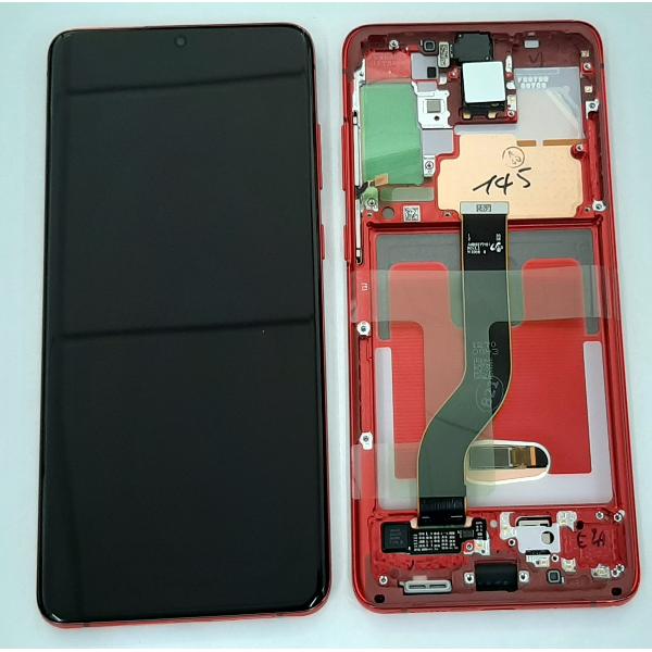 Pantalla lcd para Samsung Galaxy S20+ S20 PLUS SM-G986F SM-G986 G986F G986G H82-22145G mas tactil negro mas marco a