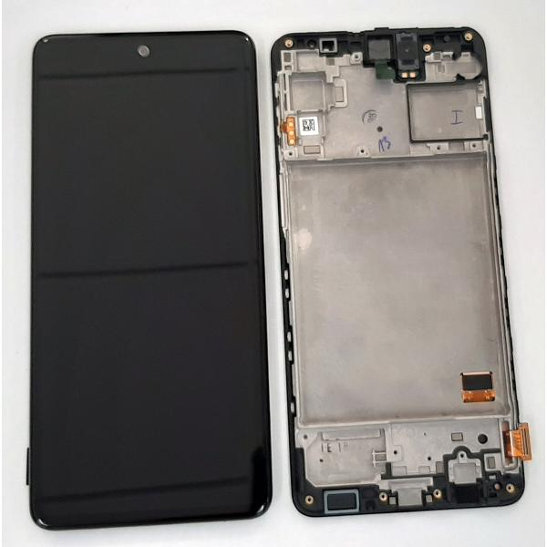 Pantalla lcd para Samsung Galaxy M31S SM-M317 GH82-23774A mas tactil negro mas marco negro Service Pack