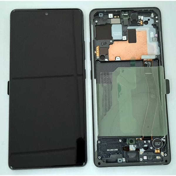 Pantalla para Samsung Galaxy S10 Lite SM-G770F SM-G770 G770F G770 GH82-21672A mas tactil negro mas marco negro Serv