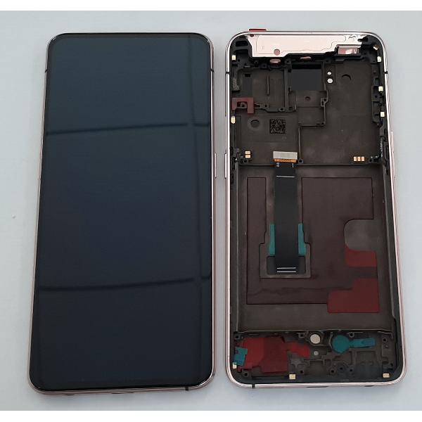Pantalla LCD para Oppo Reno 2 CPH1907 PCKM00 PCKT00 mas tactil negro mas marco rosa calidad premium