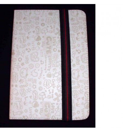 Funda Tablet Univ. 9" diseño blanco Velcro Restraint System