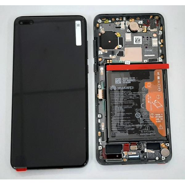Pantalla lcd para Huawei P40 mas tactil negro mas marco negro Service Pack