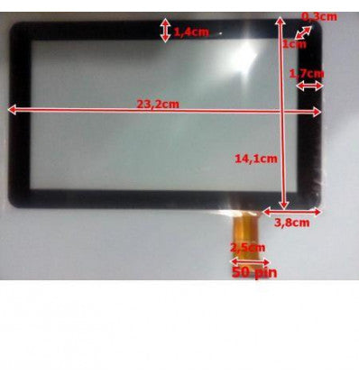 Pantalla táctil repuesto Tablet China 9 Modelo 5"