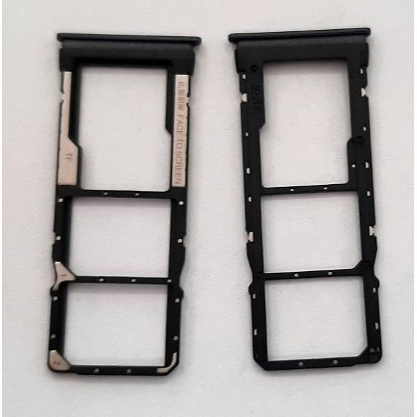 Soporte o bandeja sim gris para Xiaomi Redmi Note 9T calidad premium