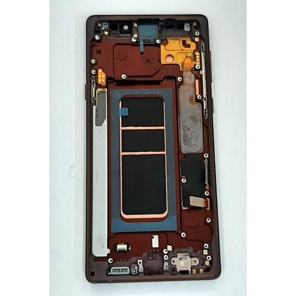 Pantalla lcd calidad oled para Samsung Galaxy Note 9 N960F mas tactil negro mas marco dorado compatible