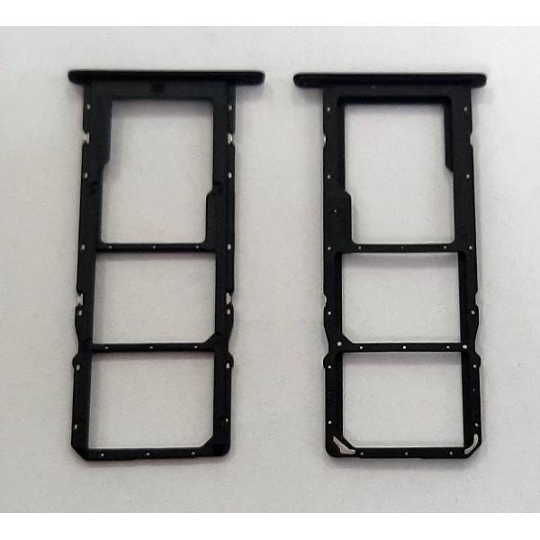 Soporte o bandeja dual sim negra para Huawei P Smart 2021 Honor 10X Lite Y7A calidad premium
