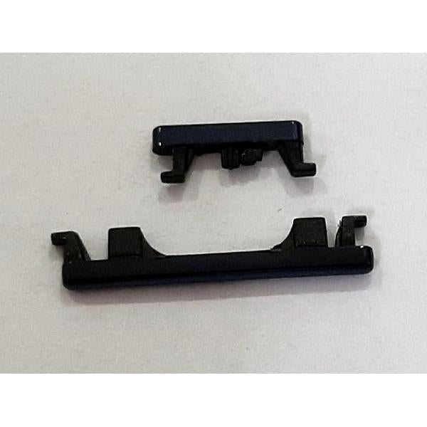 Set 2 botones negros para Motorola Moto One Action XT2013 calidad premium
