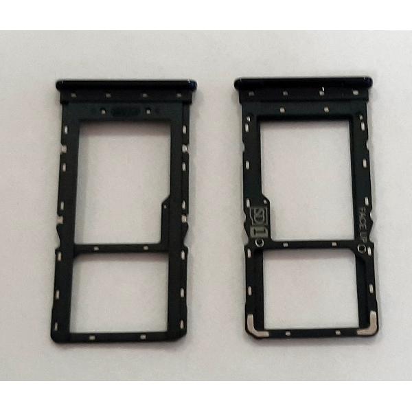 Soporte o bandeja dual sim negra para Motorola Moto G9 Plus calidad premium