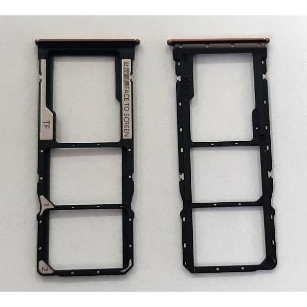 Soporte o bandeja dual sim dorada para Xiaomi Mi Note 10 Pro calidad premium