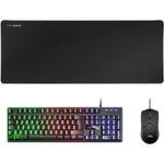 Pack Gaming Mars Gaming MCPX/ Teclado H-MECH + Ratón Óptico + Alfombrilla/ Negro - PixelPlaza