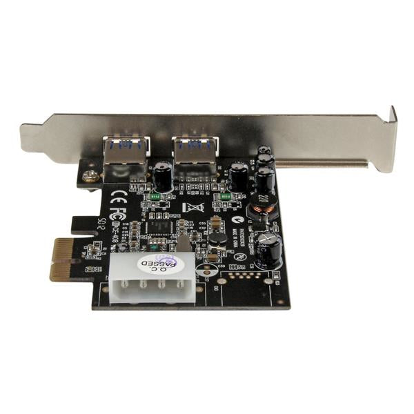 Tarjeta de puertos startech pci express 2 USB en 1