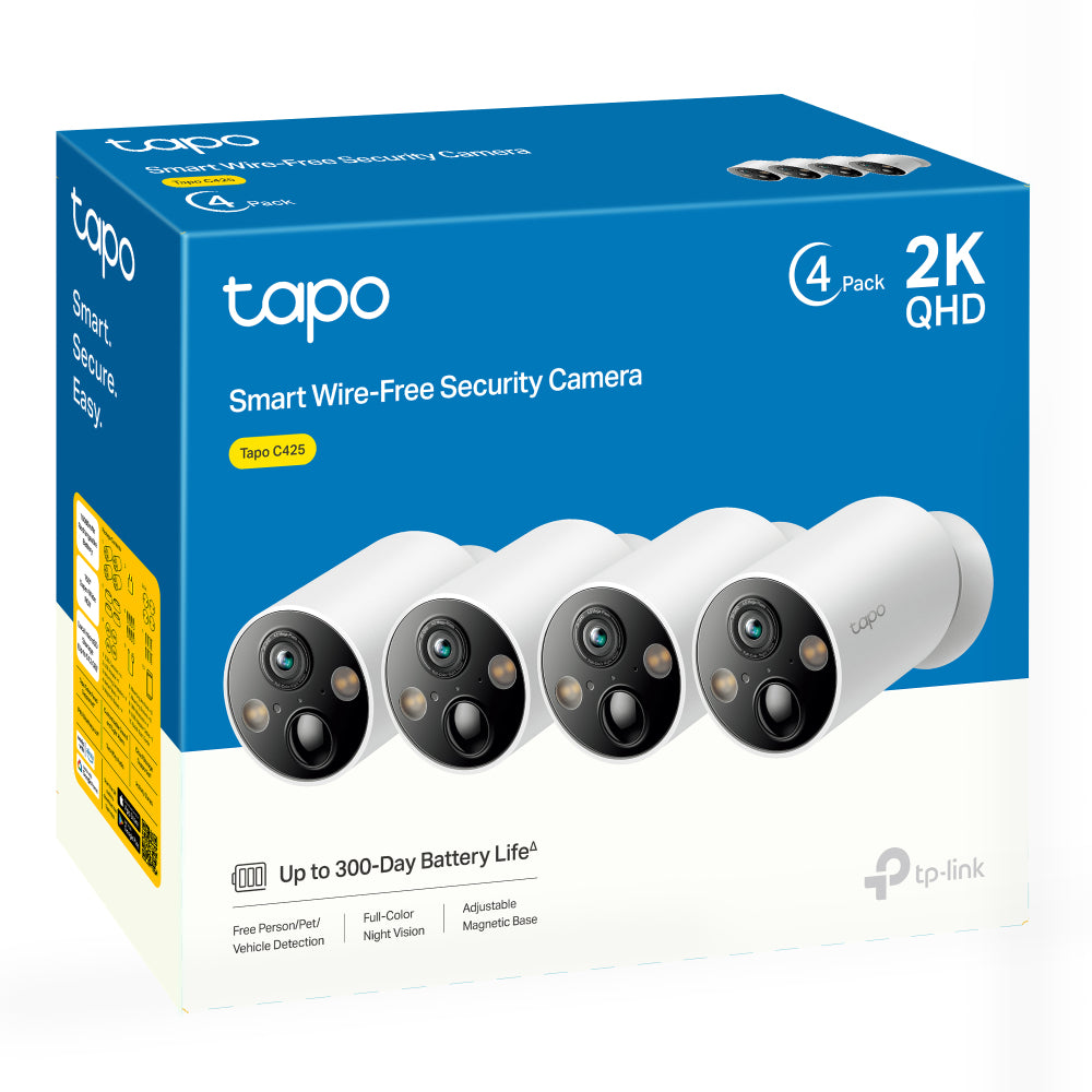 Cámara de seguridad WiFi tp - link tapo c425 2k qhd vision nocturna