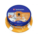 DVD-R Verbatim Imprimible 16X/ Tarrina-25uds - PixelPlaza