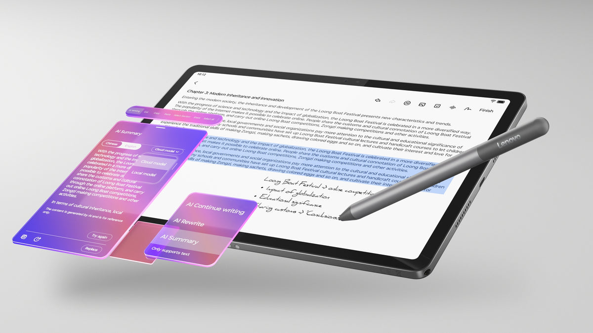 Tablet Lenovo Idea Tab 11"/ 8GB/ 128GB/ Octacore/ 5G/ Gris Luna/ Incluye Lenovo Tab Pen