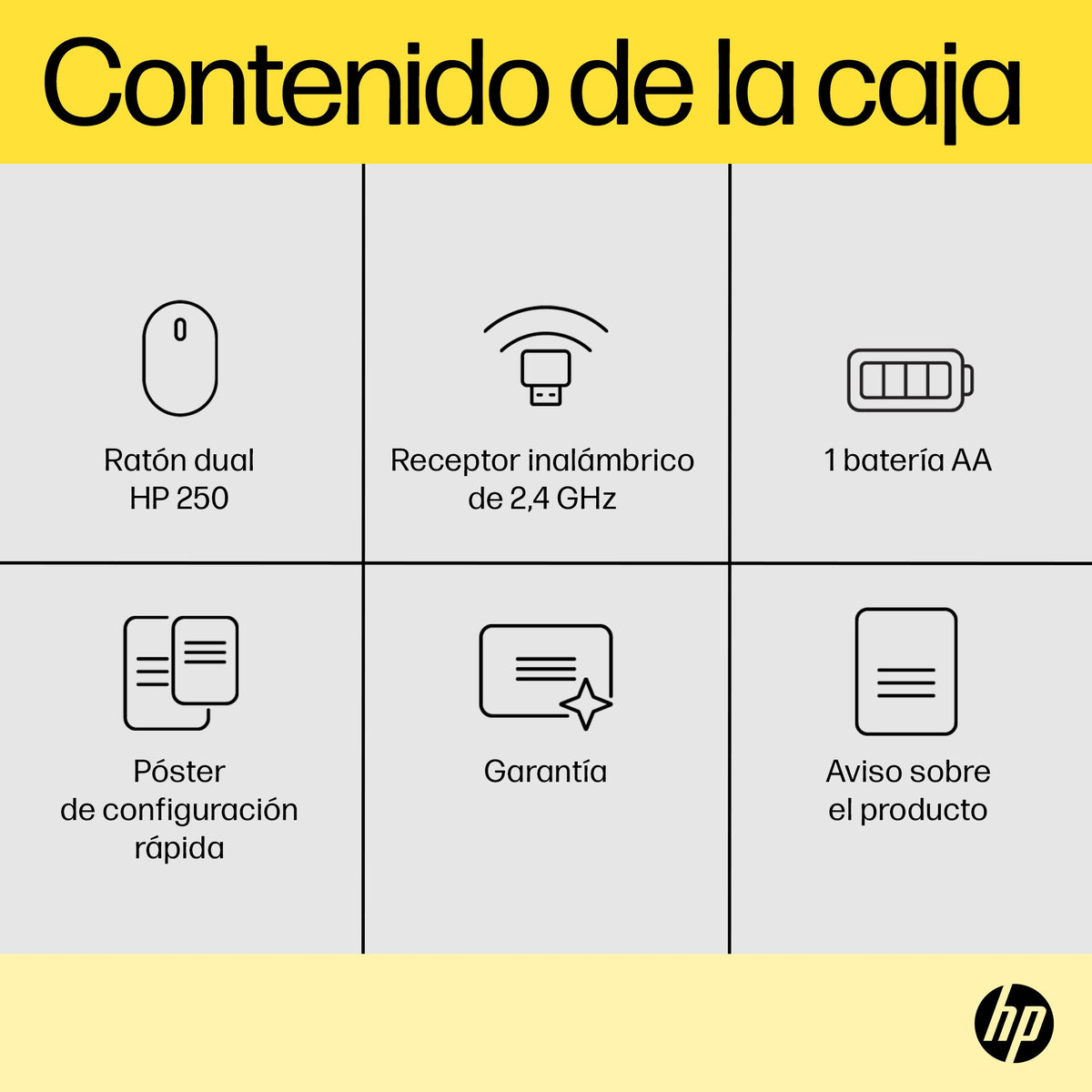 Ratón dual hp 250