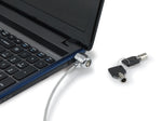 Cable seguridad para portatiles 1.5m Conceptronic doble cabezal + llave