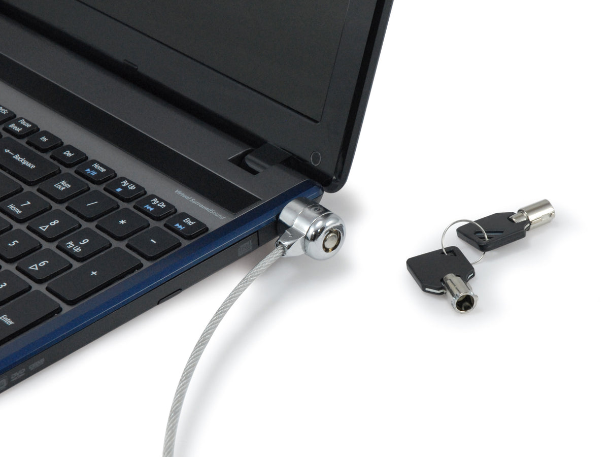 Cable seguridad para portatiles 1.5m Conceptronic doble cabezal + llave