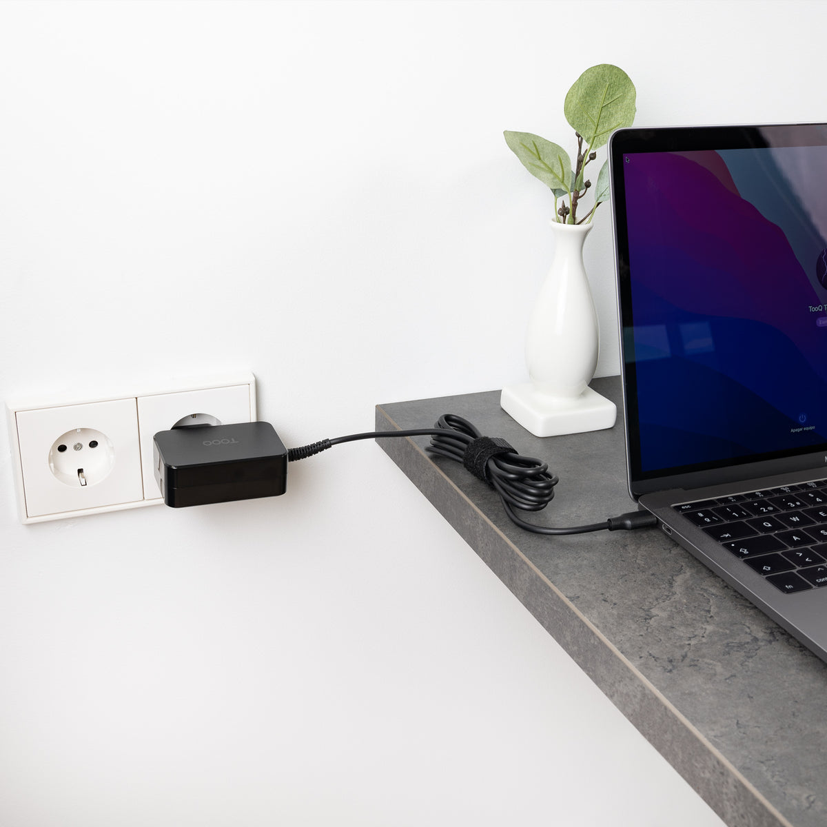 Cargador pared tooq tqlc - usbcgan45pd 45w usb