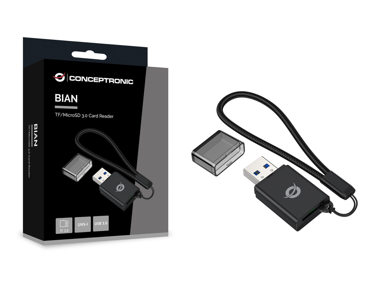 Lector de tarjetas USB 3.0 Conceptronic bian07b microsd · tflash