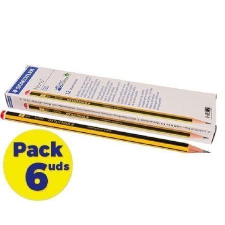 Lápices de Grafito Staedtler Noris 120-2/ HB/ 6 cajas de 12 unidades - PixelPlaza