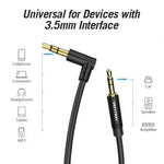 Cable Estéreo Vention BAKBF-T/ Jack 3.5 Macho - Jack 3.5 Macho/ 1m/ Negro - PixelPlaza