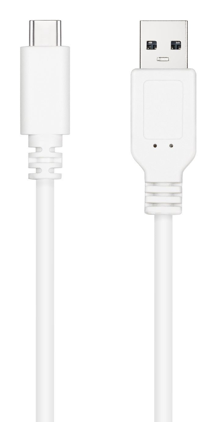 Cable USB 2.0 Nanocable 10.01.2103-W/ USB Tipo-C Macho - USB Macho/ 480Mbps/ 3m/ Blanco
