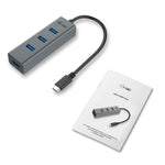 Hub i - tec USB - c con 4 puertos USB 3.0 con cable integrado 20cm