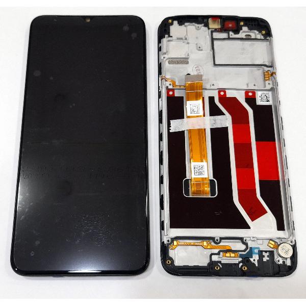 Pantalla para Realme C3 C3i tactil negro 4903487 marco negro Premium Service pack