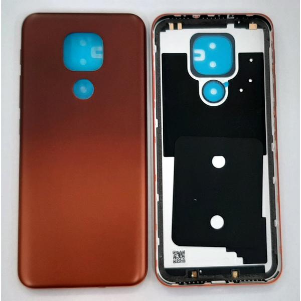 Tapa trasera o tapa bateria naranja para Motorola Moto E7 Plus