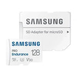 Tarjeta de Memoria Samsung Pro Endurance 128GB microSD XC con Adaptador/ Clase 10/ 100MBs - PixelPlaza