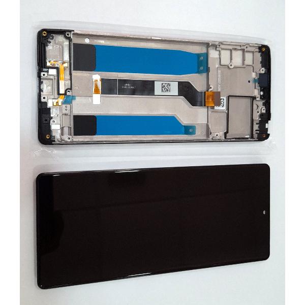 Pantalla para SONY XQ-AD52 XPERIA L4 Nero mas tactil negro mas marco negro Service Pack Premium