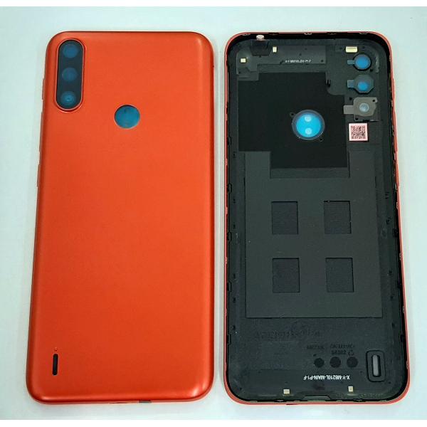 Tapa trasera o tapa bateria roja para Motorola Moto E7 Power Moto E7I