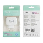 Cargador de Pared TooQ TQWC-1S02WT/ 2xUSB/ 17W - PixelPlaza