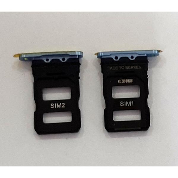 Soporte o bandeja dual sim azul para Xiaomi Mi 11 5G calidad premium