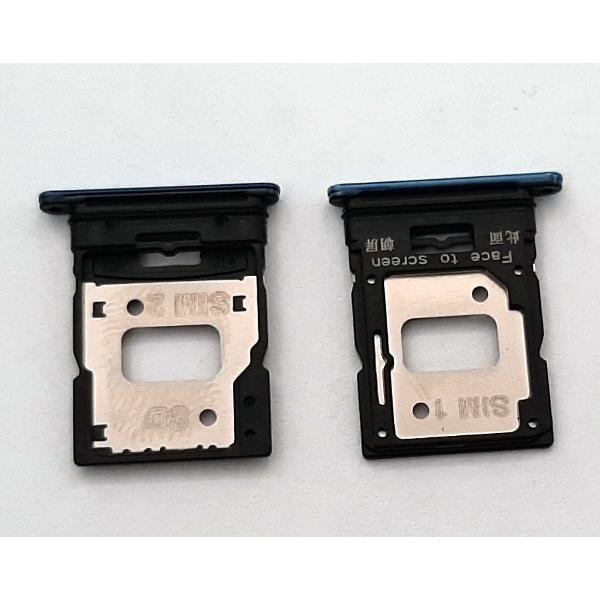 Soporte o bandeja dual sim azul para Xiaomi MI 11 Lite calidad premium