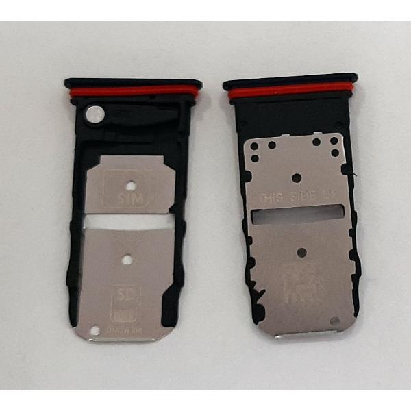 Soporte o bandeja dual sim azul para Motorola Moto Edge calidad premium