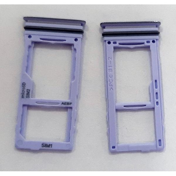 Soporte o bandeja dual sim azul para Samsung Galaxy A72 5G calidad premium