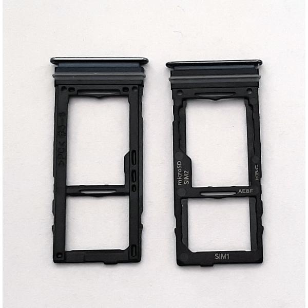 Soporte o bandeja dual sim negra para Samsung Galaxy A72 5G calidad premium