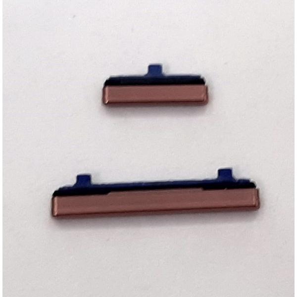 Set 2 botones dorados para Samsung Galaxy Note 20 Ultra SM-N986F calidad premium