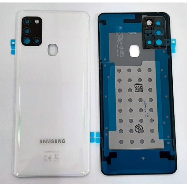 Tapa trasera o tapa bateria blanca para Samsung Galaxy A21S SM-A217F SM-A21 GH82-22780B Service Pack