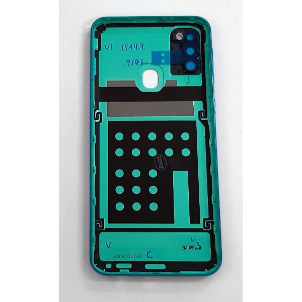 Tapa trasera o tapa bateria verde para Samsung galaxy M21 M215F GH82-22609C Service Pack