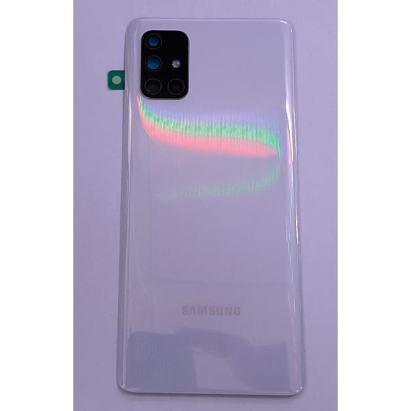 Tapa trasera o tapa bateria blanca para Samsung Galaxy A71 A715F A715 GH82-22112B Service Pack