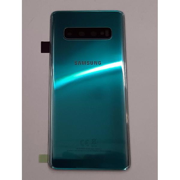 Tapa trasera o tapa bateria verde para Samsung Galaxy S10 SM-G973 GH82-18378E Service Pack